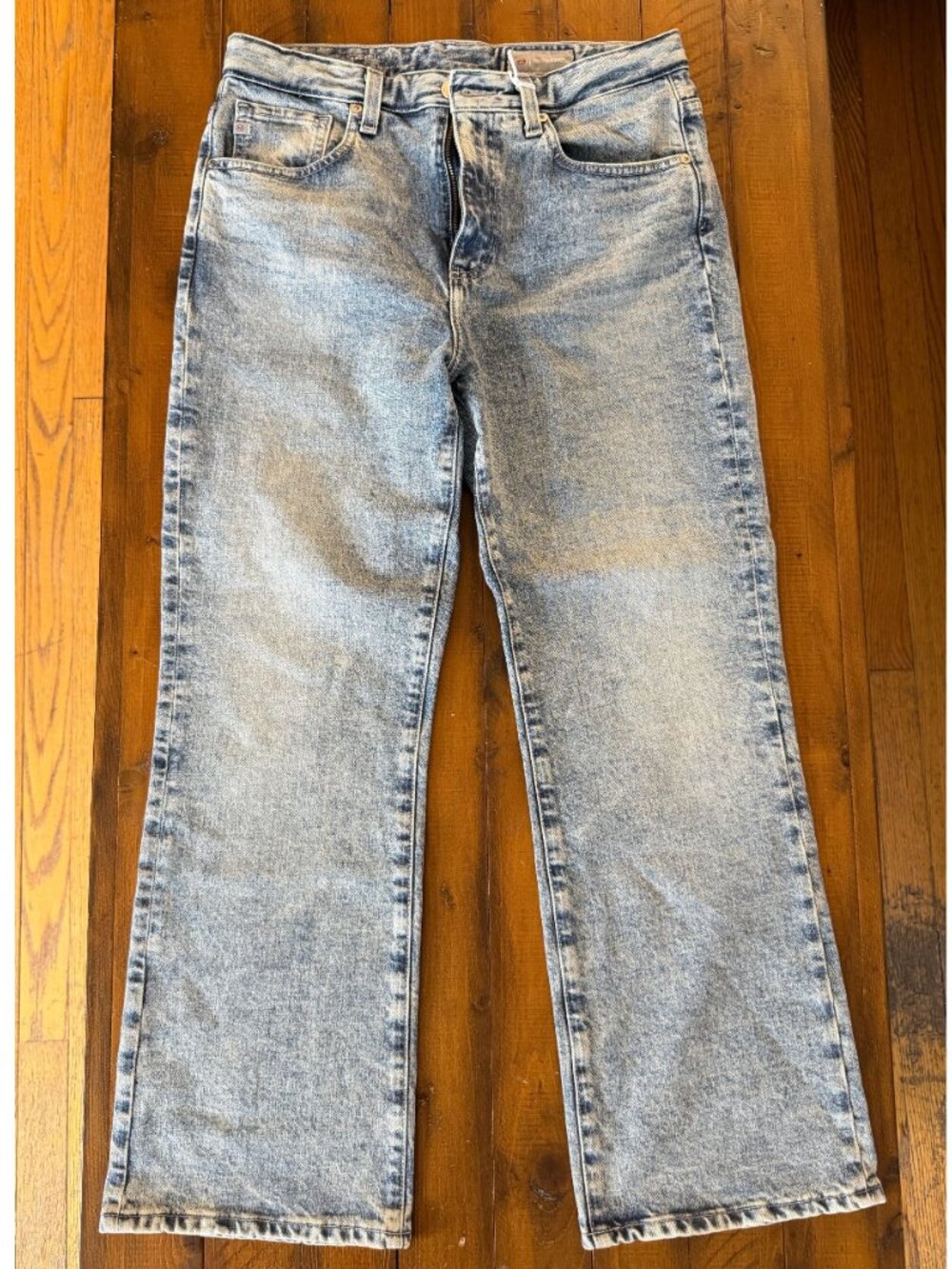 NWT! AG Kinsley 360° High-Rise Cropped 360° Stretch Denim_Washed_ Sz 29